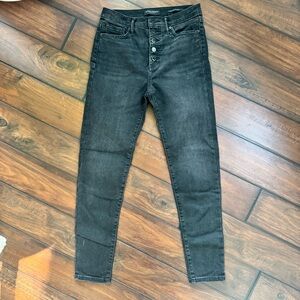 Banana Republic Black High-Waisted Skinny Jeans